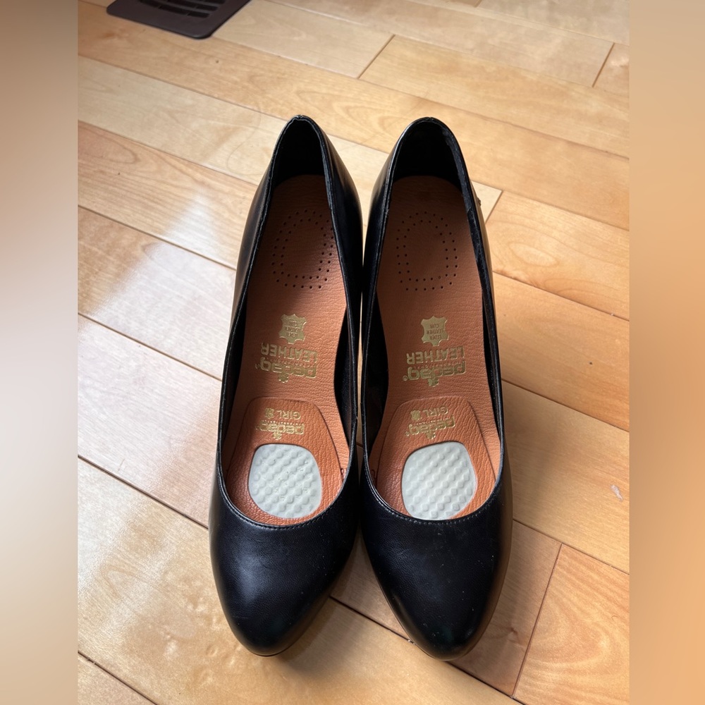 Franco Sarto black high heel shoes